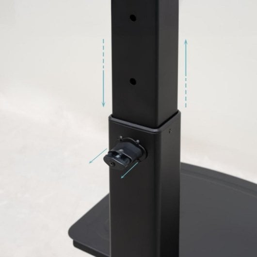 Suporte de chão TooQ COMETA para ecrã 37"-70" 70 kg ajuste altura rotação rodas preto