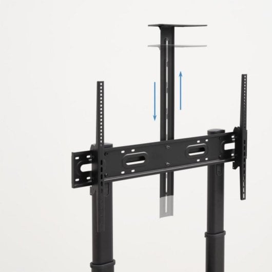 Suporte de Chão TooQ NARNIA 100 kg para Ecrãs 60-100 polegadas com Armário e Acessórios Rack Preto