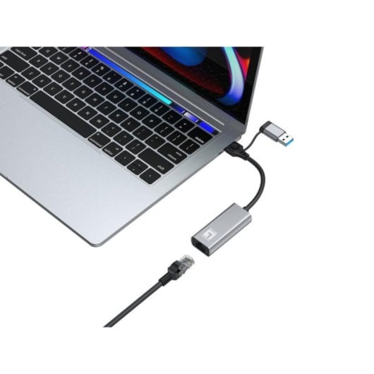 Tarjeta de Red LevelOne USB-0423 USB Type-A/Type-C 2.5 Gbps Plug and Play Gris