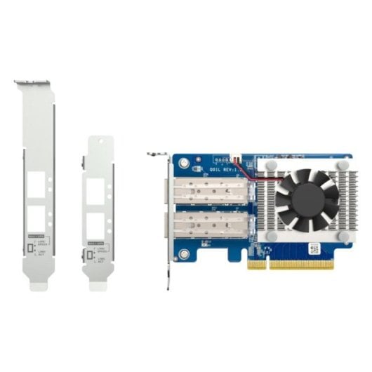 Placa de Rede QNAP QXG-10G2SF-NXE PCI Express SFP+ 10GbE Dupla Porta Fibra