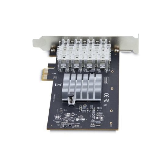 Tarjeta de Rede StarTech.com Intel I350-AM4 PCI Express 2.0 x2 1000 Mbit/s 4 Portas SFP Interno