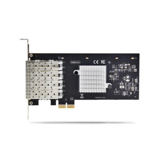 Tarjeta de Rede StarTech.com Intel I350-AM4 PCI Express 2.0 x2 1000 Mbit/s 4 Portas SFP Interno