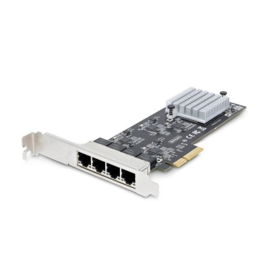 Tarjeta de Red StarTech.com I225-V PCI Express 2.0 2,5GbE 4 Portas NBASE-T Low Profile