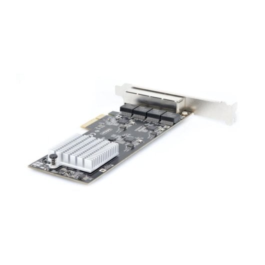 Tarjeta de Red StarTech.com I225-V PCI Express 2.0 2,5GbE 4 Portas NBASE-T Low Profile