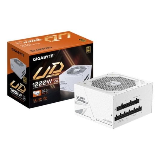 Alimentation GIGABYTE 1000W 80 PLUS Gold UD1000GM PG5 V2 ICE entièrement modulaire blanche