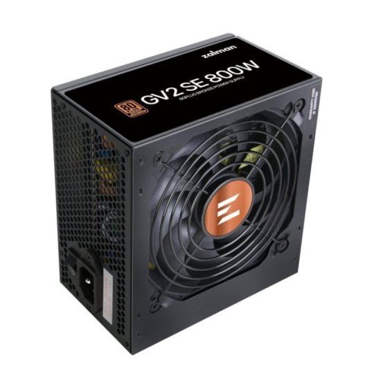 Bloc d’Alimentation Zalman 800W 80 PLUS Bronze GV2SE Ventilateur 12 cm ATX PFC Actif