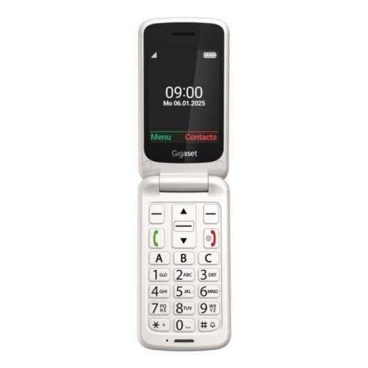 Telefono per anziani Gigaset GL595 2,8" Bianco IP44 Tasti grandi Bluetooth USB-C