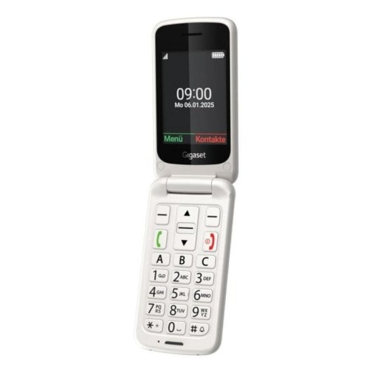 Telefono per anziani Gigaset GL595 2,8" Bianco IP44 Tasti grandi Bluetooth USB-C