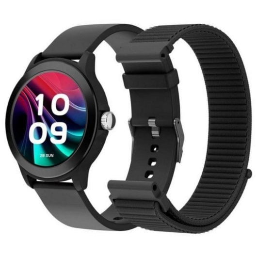 Smartwatch SPC Smartee Duo Vivo 2 Bluetooth GPS 42mm AMOLED Negro IP68 SpO2 Pulsómetro Sueño SOS