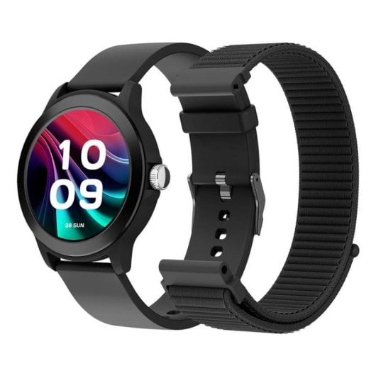 SPC Smartee Duo Vivo 2 Bluetooth GPS 42mm AMOLED Noir Taille Unique IP68 SpO2 Pulsomètre Sommeil SOS