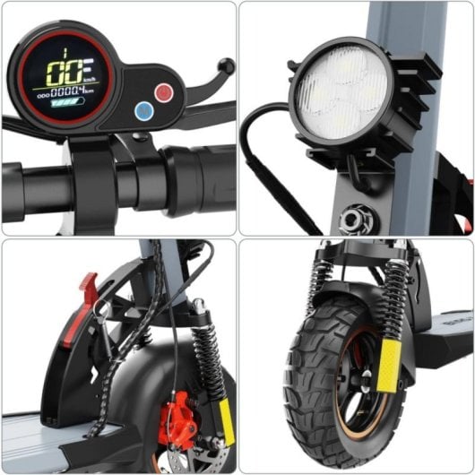 Patinete eléctrico iENYRID 45 km/h 32 km de autonomía 800 W con frenos de disco dobles y luces LED