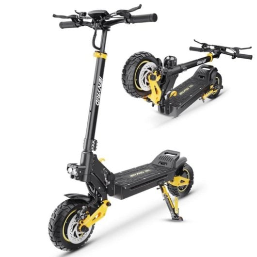 Elektroroller iEnyrid 25 km/h 60 km Reichweite Dualmotor 2x 500 W mit LED-Beleuchtung