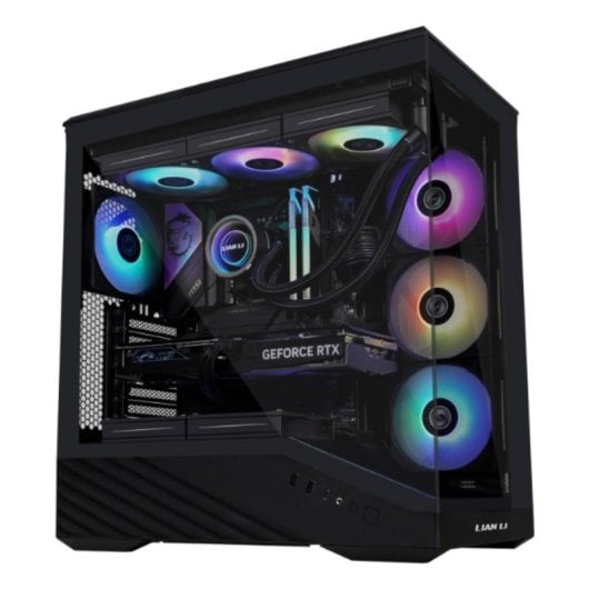 Lian Li Vector V100 ATX Midi Tower Gaming Case, Nero/Trasparente, ARGB, Vetro Temperato