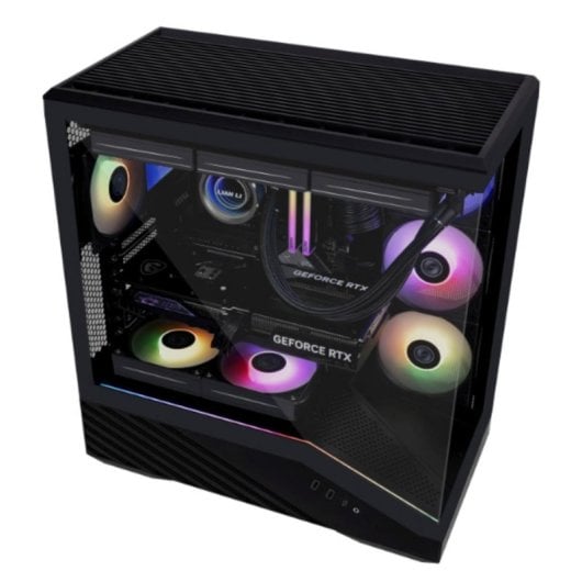 Lian Li Vector V100 ATX Midi Tower Gaming Case, Nero/Trasparente, ARGB, Vetro Temperato