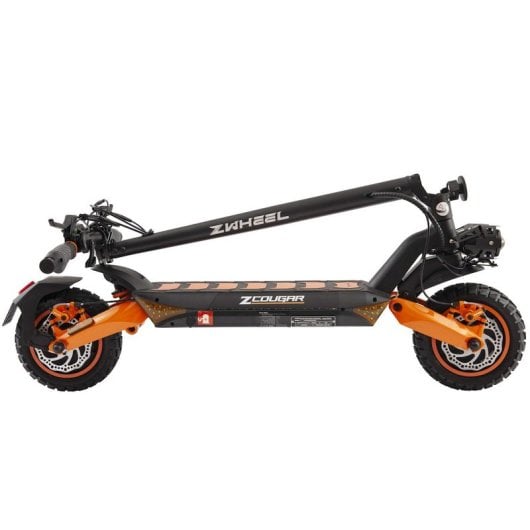 Patinete eléctrico ZWheel 25 km/h 70 km de autonomía 2x1000W suspensión DUO SHOCK y luces LED