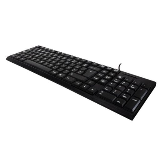 Teclado de membrana Layout PT negro con ratón óptico USB 1200 DPI kit oficina