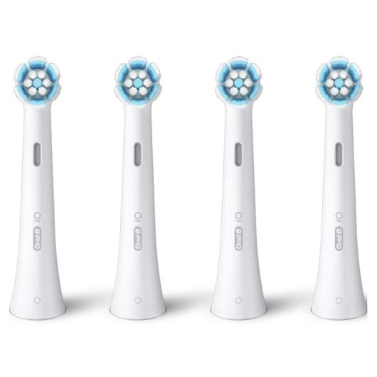 Cabezales Oral-B iO Gentle Care 4 uds Azul Blanco pack reemplazo encías sensibles