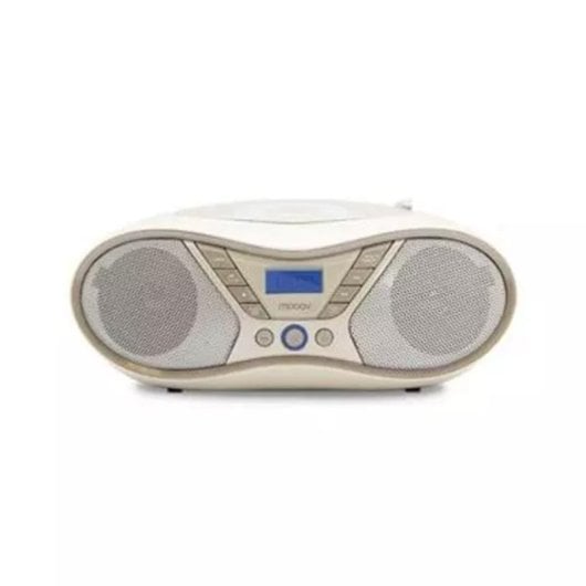 Radio Wecker Beige FM Analog Dual Alarm Sleep-Timer LED Anzeige 230 V AC Plastik
