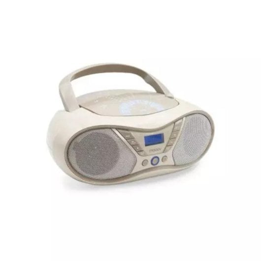 Radio Wecker Beige FM Analog Dual Alarm Sleep-Timer LED Anzeige 230 V AC Plastik