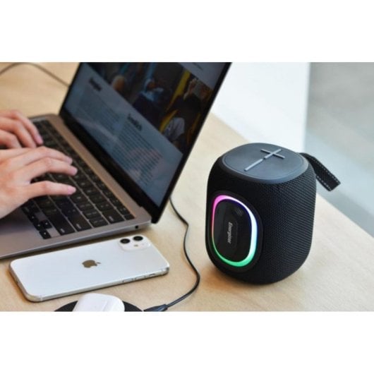 Altavoces Energizer Portátiles Inalámbricos Bluetooth 8W Powerbank RGB y FM