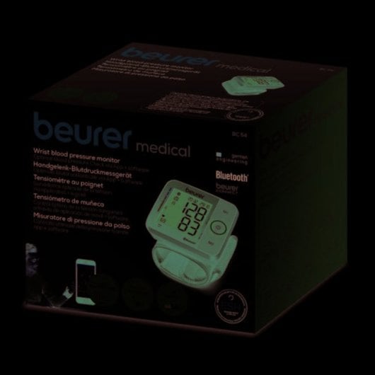 Tensiómetro digital Bluetooth Smart negro con pantalla, detección de arritmias y apagado automático