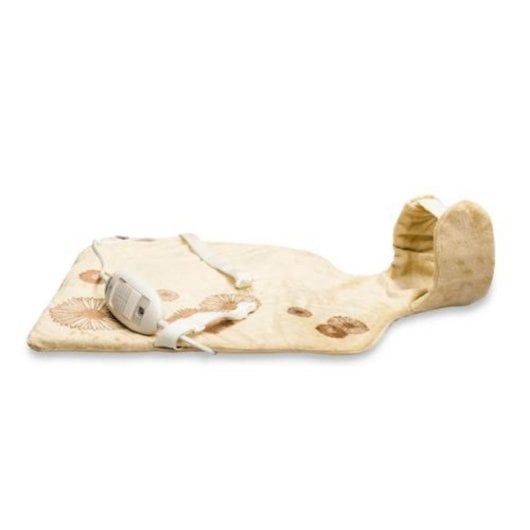 Manta eléctrica beige 100W 3 temperaturas algodón microfibra apagado automático lavable