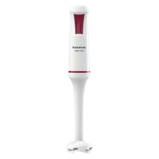Batidora de mano 750W 2 velocidades blanco acero inoxidable función turbo y apta lavavajillas