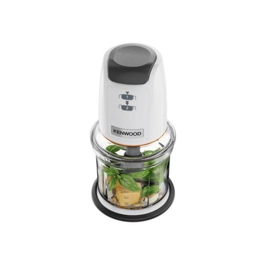 Minipicadora Kenwood CHP61.100WH 500 W 0,5 L con cuchillas de acero inoxidable y función Pulse