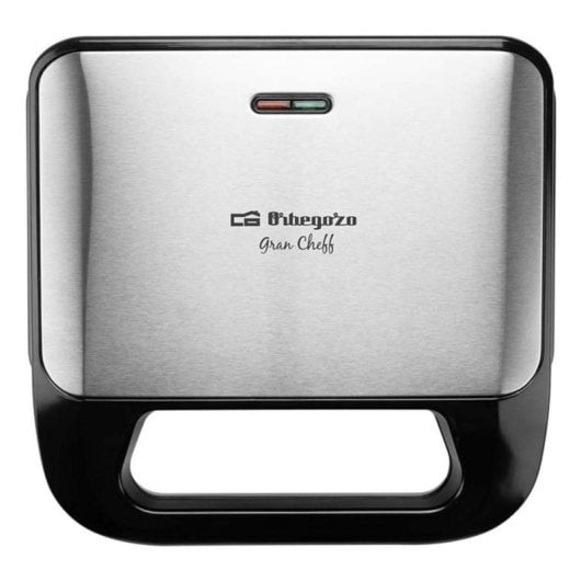 Sandwichera Orbegozo SW 7260 750 W Placas Intercambiables Antiadherente Negro Plata
