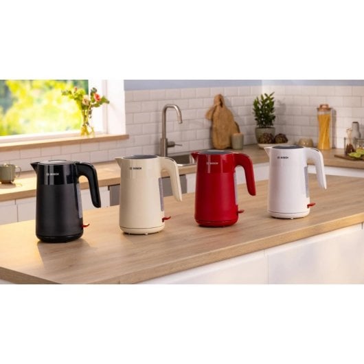 Bollitore Bosch TWK2M161 1,7L 2400W senza fili bianco plastica filtro antical