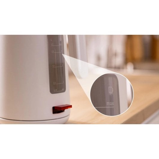 Bollitore Bosch TWK2M161 1,7L 2400W senza fili bianco plastica filtro antical