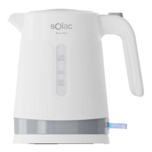 Hervidor eléctrico 1L Blanco 2200W Plástico 360º Luz LED Antigoteo Filtro Antical