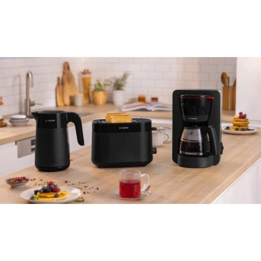 Tostador Bosch TAT2M123 950 W 2 rebanadas Negro Plástico 6 niveles de tostado Extra elevación