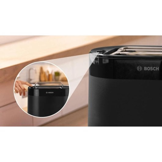 Tostador Bosch TAT2M123 950 W 2 rebanadas Negro Plástico 6 niveles de tostado Extra elevación