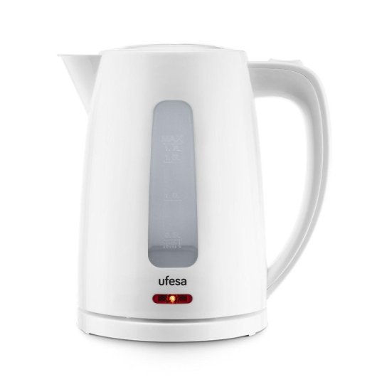 Bollitore Ufesa Eyre 1,7 L 2200 W Bianco Base 360° Filtro Antical Indicatori LED