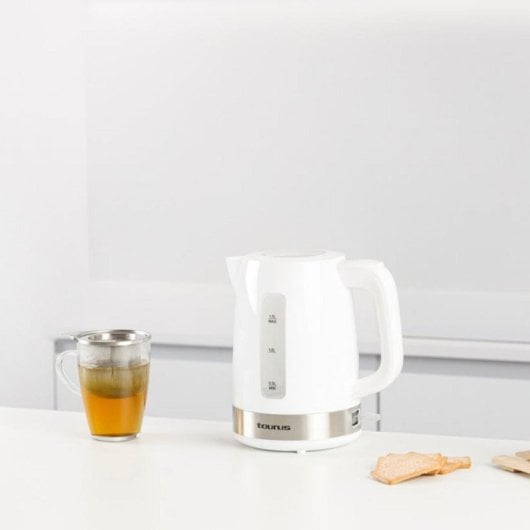 Bollitore Taurus Aroa 1,7L 2200W Inox Senza fili Base 360° Filtro Antical Automatico