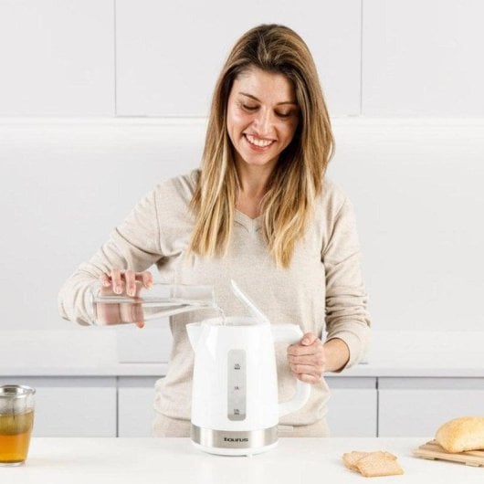 Wasserkocher Taurus Aroa 1,7 L 2200 W Edelstahl Automatik Kalkfilter