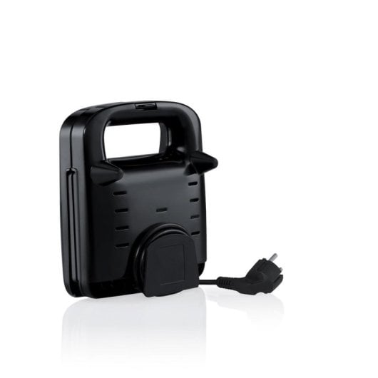 Sandwichera Flama 4910FL 750W negra 2 bocadillos placa antiadherente diseño compacto