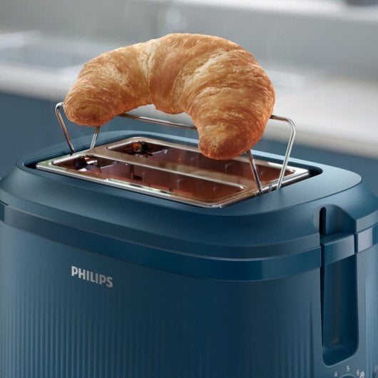 Tostapane Philips Serie 3000 830 W 2 Fette Plastica 8 Livelli Extra Elevazione Rejilla Calientabollos