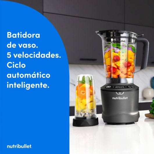 Licuadora nutribullet NBF550DG 1500W SmartSense 1,8L Full-sized Tritan Gris