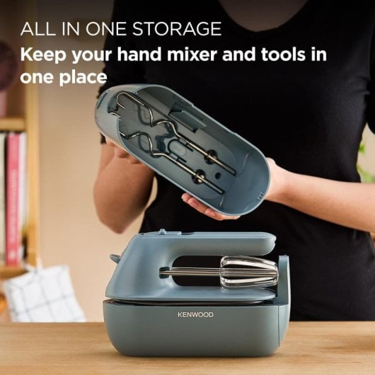 Batidora de mano Kenwood HMP40.000GY 350 W Azul 5 velocidades Acero inoxidable