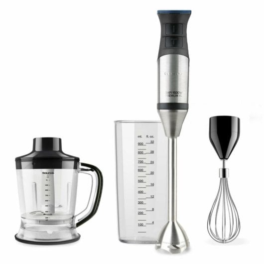 Batidora Taurus Bapi 1500 Premium XL Plus 1500W de inmersión 20 velocidades Acero Inoxidable Negro Picadora y Vaso medidor