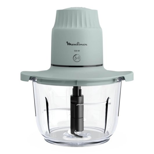 Zerkleinerer Moulinex DJ603110 1L 500W 2 Geschwindigkeiten Glasbehälter Edelstahlklingen Turbo
