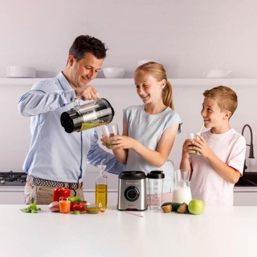 Batidora de vaso Taurus Prior Advance+ 2 L 1800 W Acero inoxidable 6 cuchillas Smoothie Autolimpieza Picahielos