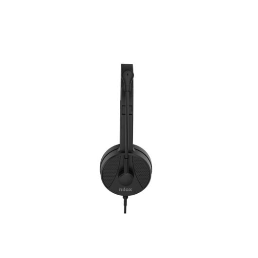 Auriculares Nilox NXAUSB01 con cable USB, Cancelación de Ruido, Micrófono y Plegables Negros