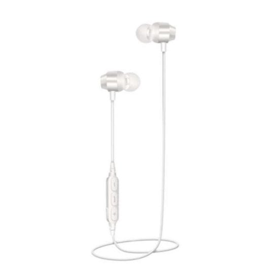 Auriculares inalámbricos Bluetooth con micrófono incorporado y autonomía de 5 horas blancos