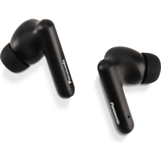 Auriculares Panasonic RZ-B110W inalámbricos Bluetooth para llamadas, música y deporte con asistente de voz y resistencia al agua IPX4, color negro