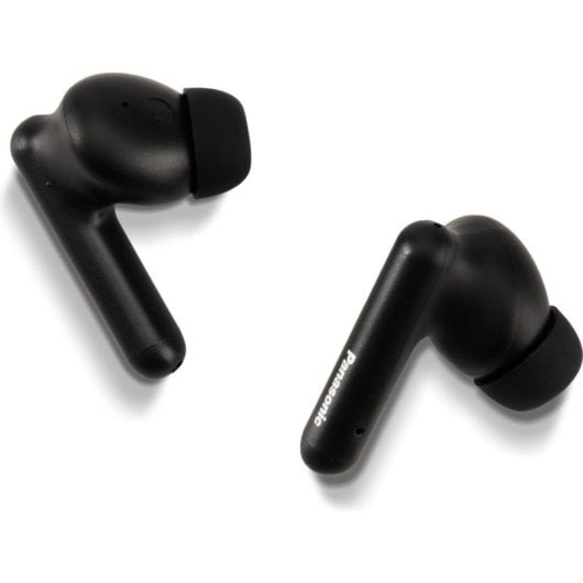 Auriculares Panasonic RZ-B110W inalámbricos Bluetooth para llamadas, música y deporte con asistente de voz y resistencia al agua IPX4, color negro
