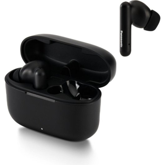 Auriculares Panasonic RZ-B110W inalámbricos Bluetooth para llamadas, música y deporte con asistente de voz y resistencia al agua IPX4, color negro