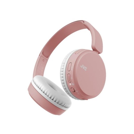Auriculares JVC HA-S36W Bluetooth sem fios dobráveis com microfone e assistente, rosa